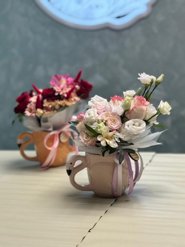 Коллекция цветы в кружке 